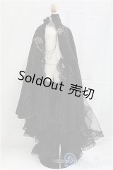 SD13G/OF:マント+黒レースオーバースカート/1/3　60ｃｍ　BJD　MJD　衣装　ドール用 I-25-10-26-145-KD-ZI