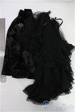 画像2: SD13G/OF:マント+黒レースオーバースカート/1/3　60ｃｍ　BJD　MJD　衣装　ドール用 I-25-10-26-145-KD-ZI