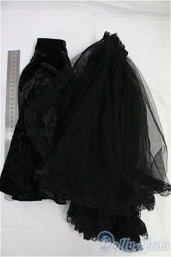画像3: SD13G/OF:マント+黒レースオーバースカート/1/3　60ｃｍ　BJD　MJD　衣装　ドール用 I-25-10-26-145-KD-ZI
