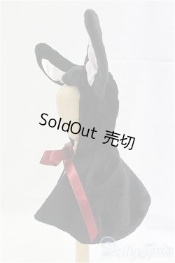 画像2: 幼SD/OF:アウター　うさ耳ケープ/1/6　30ｃｍ　BJD　MJD　衣装　ドール用 I-25-10-19-078-KD-ZI