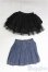 画像1: SDM＆MSD/OF:スカート/1/4　40ｃｍ　BJD　MJD　衣装　ドール用 I-25-10-12-225-KD-ZI (1)