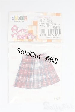 画像1: azoneピュアニーモ/OF:23cmサイズドール　衣装チェックプリーツスカート/0 I-25-11-02-185-KD-ZI
