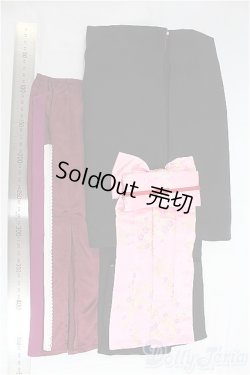 画像2: SD16Girl/OF:梅紫(着物):VOLKS製/1/3　60ｃｍ　BJD　MJD　衣装　ドール用 I-25-11-09-269-KD-ZI