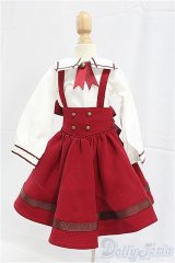 SDM/OF:ボルドーサスペンダーセット・ミニ/1/4　40ｃｍ　BJD　MJD　衣装　ドール用 I-25-11-16-033-KD-ZI