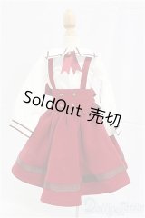 SDM/OF:ボルドーサスペンダーセット・ミニ/1/4　40ｃｍ　BJD　MJD　衣装　ドール用 I-25-11-16-033-KD-ZI