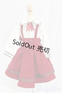 SDM/OF:ボルドーサスペンダーセット・ミニ/1/4　40ｃｍ　BJD　MJD　衣装　ドール用 I-25-11-16-033-KD-ZI