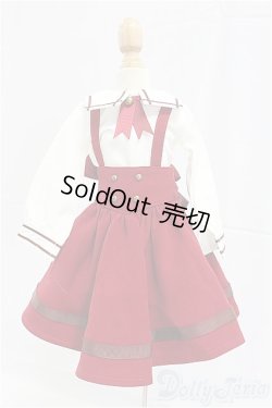 画像1: SDM/OF:ボルドーサスペンダーセット・ミニ/1/4　40ｃｍ　BJD　MJD　衣装　ドール用 I-25-11-16-033-KD-ZI