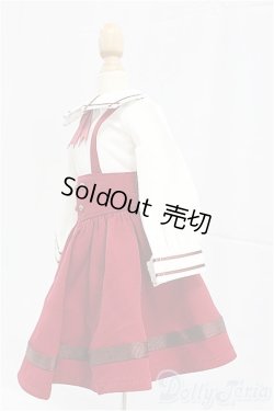 画像2: SDM/OF:ボルドーサスペンダーセット・ミニ/1/4　40ｃｍ　BJD　MJD　衣装　ドール用 I-25-11-16-033-KD-ZI