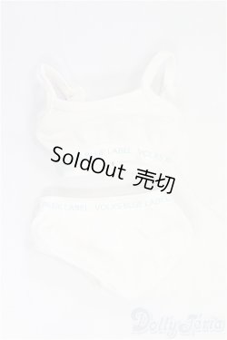 画像1: MDD/OF:スポーツブラ＆ショーツセット（白）・ミニ/0 I-25-11-16-154-KD-ZI