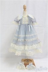 SDM/OF:レーシーチュールドレス(アジサイ)・ミニ/1/4　40ｃｍ　BJD　MJD　衣装　ドール用 I-25-11-30-229-KD-ZI