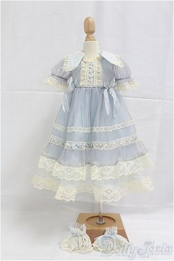 画像1: SDM/OF:レーシーチュールドレス(アジサイ)・ミニ/1/4　40ｃｍ　BJD　MJD　衣装　ドール用 I-25-11-30-229-KD-ZI