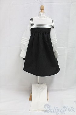 画像2: SDGｒB/OF:鏡のセーラー服セット（ノワール）/1/3　65ｃｍ　BJD　MJD　衣装　ドール用 I-25-11-30-204-KD-ZI
