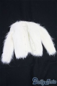 MSD/OF:モヘアカーディガン(白)・ミニ:VOLKS製 I-25-12-07-129-KD-ZI