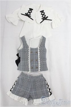 画像1: MDD/OF:乙女キュロットセット(グレー)・ミニ I-25-12-14-082-KD-ZI