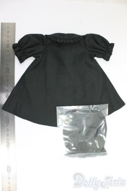 画像2: SDM＆MSD/OF:VOLKS製2wayブラウスワンピ（黒）・ミニ/1/4　40ｃｍ　BJD　MJD　衣装　ドール用 I-25-12-21-239-KD-ZI