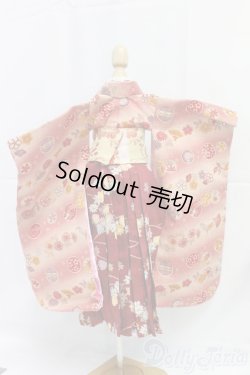 画像3: MSD/OF:着物セット:緋色の月蝕製/1/4　40ｃｍ　BJD　MJD　衣装　ドール用 I-26-01-04-124-KD-ZI