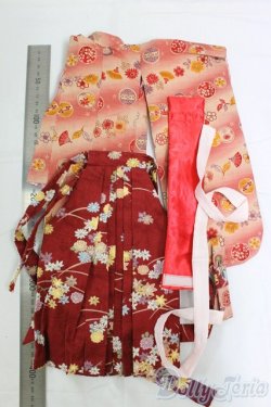 画像5: MSD/OF:着物セット:緋色の月蝕製/1/4　40ｃｍ　BJD　MJD　衣装　ドール用 I-26-01-04-124-KD-ZI