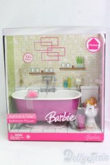 Barbie Bustub＆Toilet　Bathroom　Playset/ファッションドール　衣装 I-26-01-25-149-KD-ZI