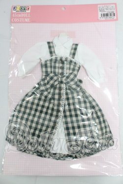 画像1: azone/OF 45cm用陽だまりのふんわりチェックジャンスカset I-26-03-15-185-KD-ZI