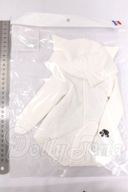 画像2: NDD/OF:白ねこパーカー・ミニ I-26-04-26-361-KD-ZI