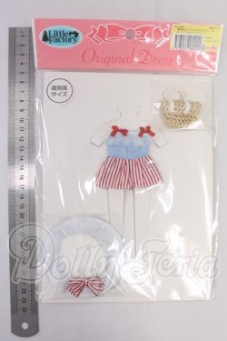 画像2: リカちゃん/OF:ストライプオールインワンセット:リトルファクトリー製 I-26-04-19-301-KD-ZI