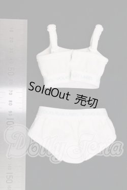 画像2: SDM/OF:スポーツブラ＆ショーツセット（白）・ミニ I-26-04-26-316-KD-ZI