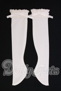 画像1: SDM/レース付きソックス（白）・ミニ I-26-04-26-313-KD-ZI