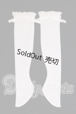 画像1: SDM/レース付きソックス（白）・ミニ I-26-04-26-313-KD-ZI