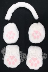 SD/DD/MSD/MDD/OFもふもふ白ネコ肉球セット I-26-06-04-127-KD-ZI