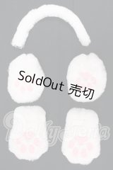 SD/DD/MSD/MDD/OFもふもふ白ネコ肉球セット I-26-06-04-127-KD-ZI