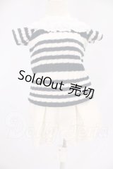 SDM＆MSD/OF:ネイビーボーダー＆ショートパンツセット I-26-05-28-314-KD-ZI