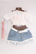 DD/OF:真夏のオフショルダーブラウスセット I-26-06-18-353-KD-ZI