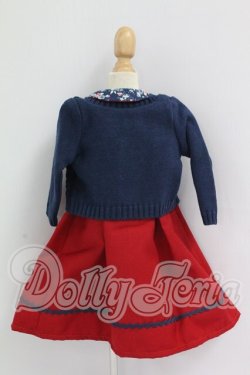 画像2: SDM＆MDD/OF：よそゆきワンピセット（ダークレッド）・ミニ I-26-07-09-318-KD-ZI
