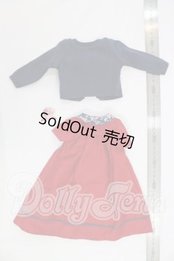 画像4: SDM＆MDD/OF：よそゆきワンピセット（ダークレッド）・ミニ I-26-07-09-318-KD-ZI