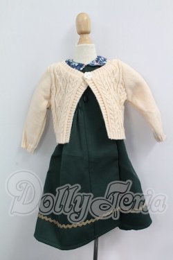 画像1: SDM＆MDD/OF：よそゆきワンピセット（ダークグリーン）・ミニ I-26-07-09-317-KD-ZI