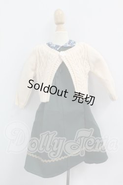 画像1: SDM＆MDD/OF：よそゆきワンピセット（ダークグリーン）・ミニ I-26-07-09-317-KD-ZI