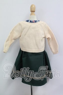 画像2: SDM＆MDD/OF：よそゆきワンピセット（ダークグリーン）・ミニ I-26-07-09-317-KD-ZI