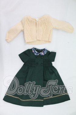 画像3: SDM＆MDD/OF：よそゆきワンピセット（ダークグリーン）・ミニ I-26-07-09-317-KD-ZI