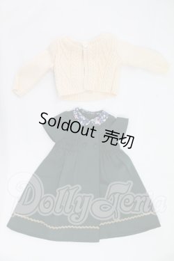 画像3: SDM＆MDD/OF：よそゆきワンピセット（ダークグリーン）・ミニ I-26-07-09-317-KD-ZI