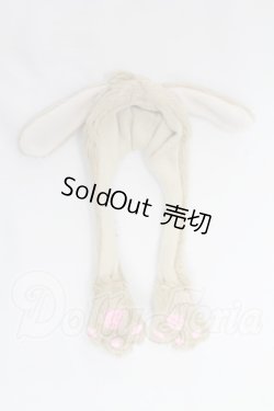 画像1: azonePNS/OF：こもれび森のお洋服屋さん♪「たれミミうさぎフードマフラー」 I-26-07-30-264-KD-ZI