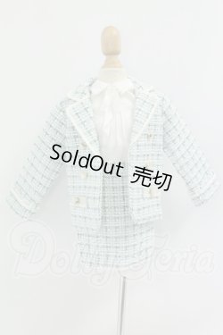 画像1: MSD/OF：ツイードセットアップコーデ（ミント）・ミニ I-26-08-27-366-KD-ZI