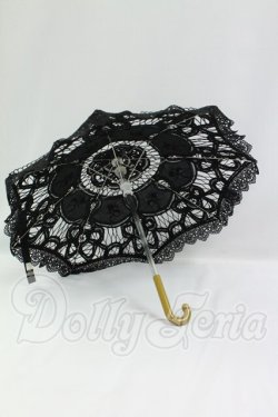 画像2: SD/ドルフィー用エレガントノワールレース日傘 I-26-09-03-120-KD-ZI