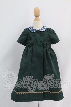 画像1: SDM＆MDD/OF：よそゆきワンピセット（ダークグリーン）・ミニ I-26-09-03-149-KD-ZI