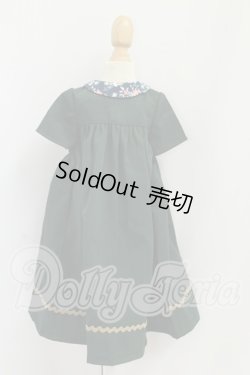 画像2: SDM＆MDD/OF：よそゆきワンピセット（ダークグリーン）・ミニ I-26-09-03-149-KD-ZI