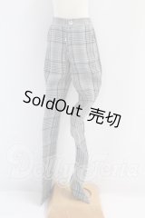 SDGrB＆SD13男の子/OF:チェックスラックス(灰) I-26-09-03-385-KD-ZI