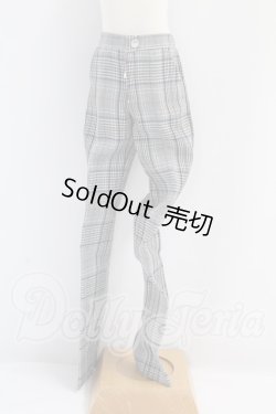 画像1: SDGrB＆SD13男の子/OF:チェックスラックス(灰) I-26-09-03-385-KD-ZI