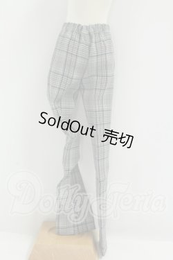 画像2: SDGrB＆SD13男の子/OF:チェックスラックス(灰) I-26-09-03-385-KD-ZI