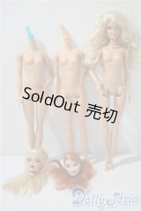 バービー、その他/ボディ＆ヘッドまとめて A-25-04-16-1007-KD-ZU