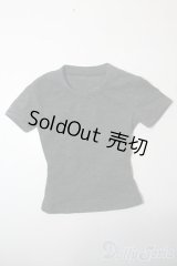 IDEALIAN75/OF:Uneck Tee - Chacoal A-25-06-25-1096-KD-ZU