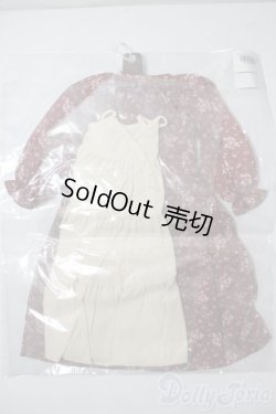 画像2: SD＆DD/AOF：シフォンワンピースセット(ボルドー) U-25-06-10-121-TN-ZU